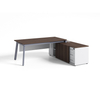 Mesa de escritório de luxo personalizada do fabricante profissional com gavetas para hotel e escola