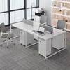 Pedido de partículas elegante e profissional com aparência de coworking minimalista de escritório de escritório