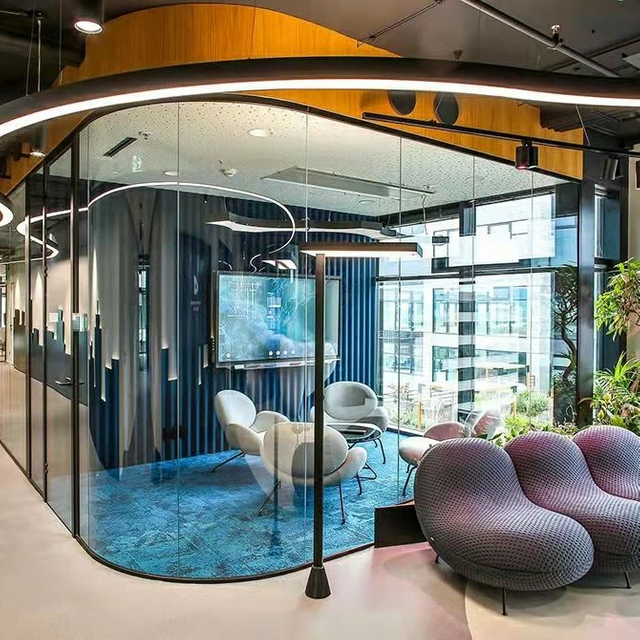 Painel de partição de parede de vidro ODM ODM de grau comercial ODM