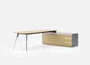 Móbios em forma de L Design de mesa -chefe Modern CEO Gerente de mesa executiva de madeira de madeira para escritório para o office Hotel School