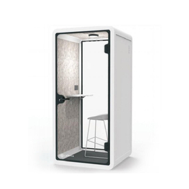 POD de privacidade instantânea para o Open Space Office apresenta poder de ventilação e luz LED para sessões de trabalho sem costura