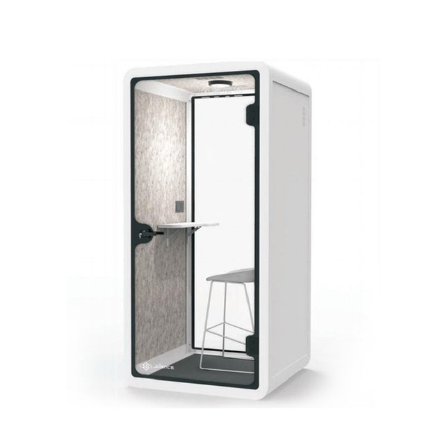 POD de privacidade instantânea para o Open Space Office apresenta poder de ventilação e luz LED para sessões de trabalho sem costura