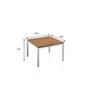 Quantidade comercial mesa de café Luxo Modern Office Chinese Tea Table para sala de recepção