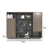 Móveis modulares personalizados Material de partículas de partícula de grau E0 personalizado Gabinete de arquivamento de madeira para escritório