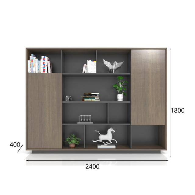 Móveis modulares personalizados Material de partículas de partícula de grau E0 personalizado Gabinete de arquivamento de madeira para escritório