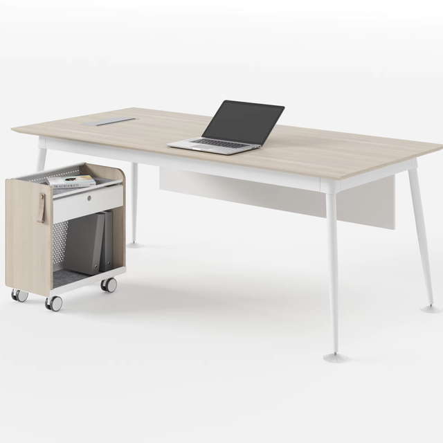 Móveis de escritório personalizados design moderno design de madeira em forma de LA MAIS DIRETOR Gerente CEO Boss Mesa