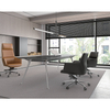 Modern Soft Soft High Density Sponge Seat Leather Giration Cadeiras Executivas para o local de trabalho da área de recepção