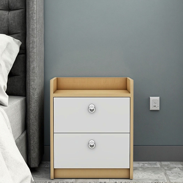 Mesa de cabeceira contemporânea Stand noturno compacto para apartamentos e dormitórios