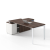 Mesa principal de madeira de CEO moderno de alta qualidade CEO Média de madeira com sub-cabinete para gerente