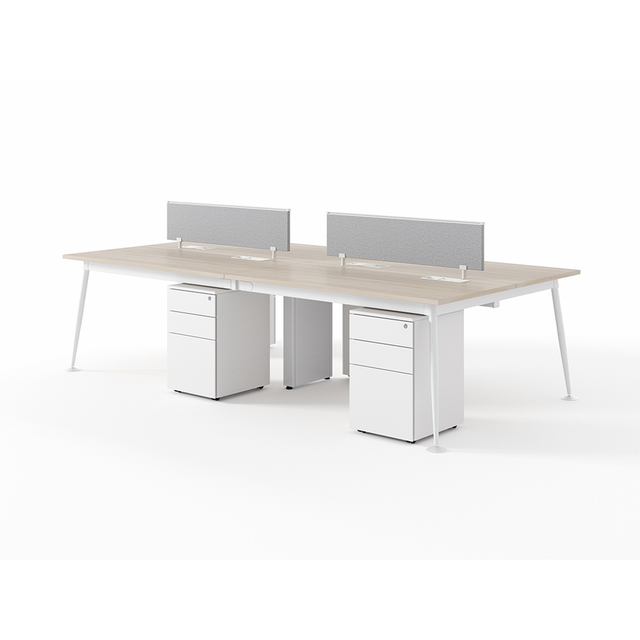 Móveis de personalização comercial Móveis de madeira quadro de cubículos Office Staff Desk Set
