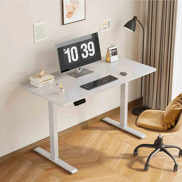 Modern Home Office Up and Down Desk com um único motor de altura elétrica Ergonomic Stand Stand Computer Desk