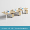 Design minimalista profissional ecológico Eco -mobília ergonômica Escritório de funcionários de funcionários e mesas