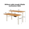 Desk e descendente de mesa elétrica de 3 partes de 4 motores de mesa ajustável, mesa de altura dupla, mesa de ajuste de altura