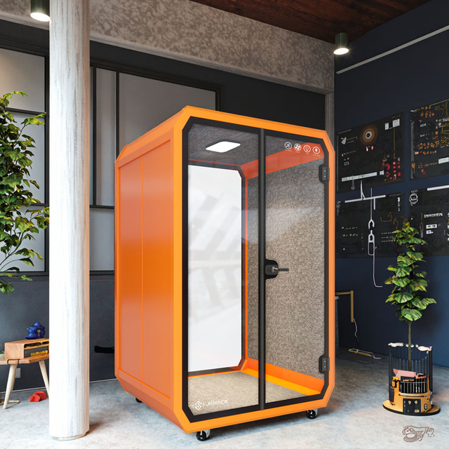 Cabine de isolamento acústico para prática de instrumentos musicais e treinamento vocal com janela de vidro à prova de som do som da cabine telefônica
