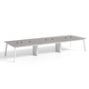 Premium Minimalist Business Customizable Wood Acabar e Mesa de jantar de base de aço para hotéis para hotéis e escritórios
