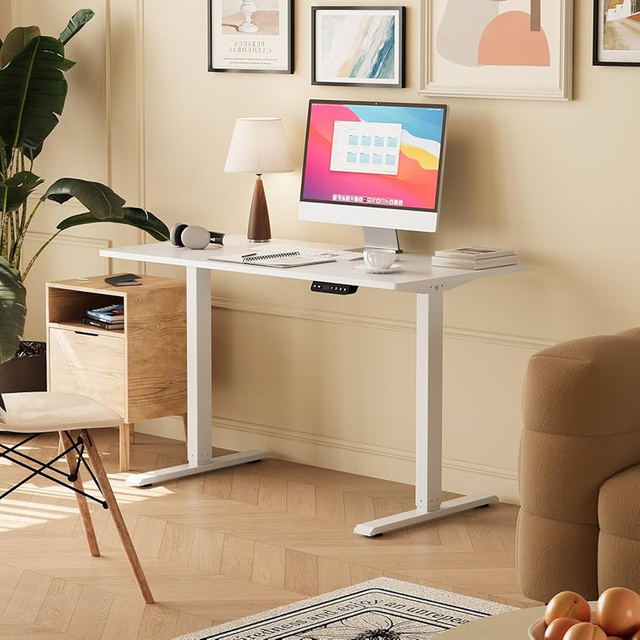Mesa elétrica para cima e para baixo profissional para uso em casa e escritório com motor silencioso e configurações de altura programável