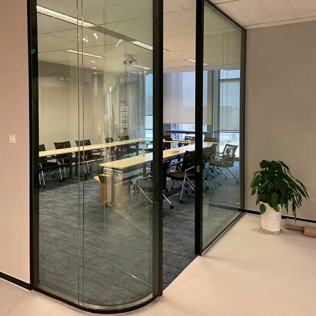 Premium Acoustic Double Glazed Glass Partition Designs Divisor de escritório para redução de ruído