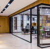 Moderno Slim Frame Glass Partition System para Office Interior Meeting Sala Space Division Parede transparente