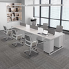 Pedido de partículas elegante e profissional com aparência de coworking minimalista de escritório de escritório