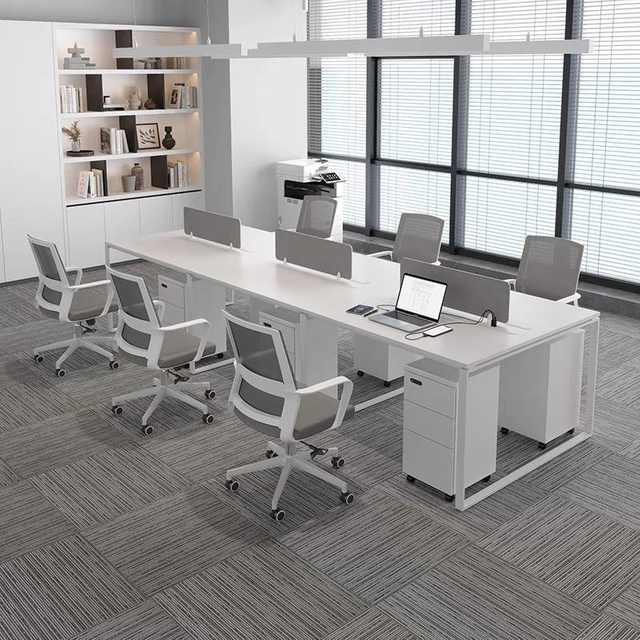 Pedido de partículas elegante e profissional com aparência de coworking minimalista de escritório de escritório