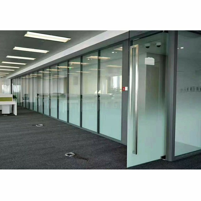 Modular Office Glass Partition System Design personalizável Parede de vidro de alta qualidade para o espaço de trabalho moderno