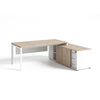 Mesa principal de madeira de CEO moderno de alta qualidade CEO Média de madeira com sub-cabinete para gerente