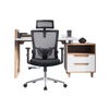 Cadeira de escritório de malha moderna para funcionários Cadeira ergonômica de computador com suporte lombar e altura ajustável
