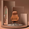 Design elegante estofamento de luxo executivo de negócios Cadeira giratória de couro para escritórios corporativos