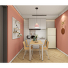Móveis de apartamentos modernos Conjunto com 2 guarda -roupas 2 camas mesa de cabeceira 2 Mesas Armário de chuveiro armário de chuveiro armário de cozinha