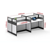 Funcionários Design de mesa de trabalho Design ergonômico para conforto e produtividade